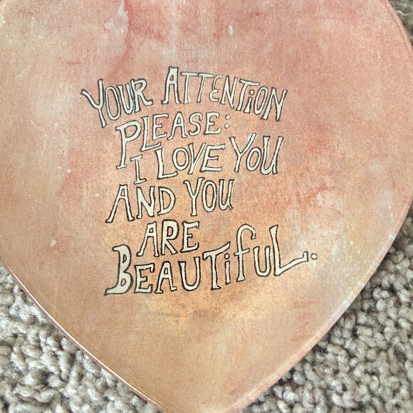 Sugarboo & Co Rebecca Puig Heart Dish Decorative Plate Gift Pink - Picture 3 of 5